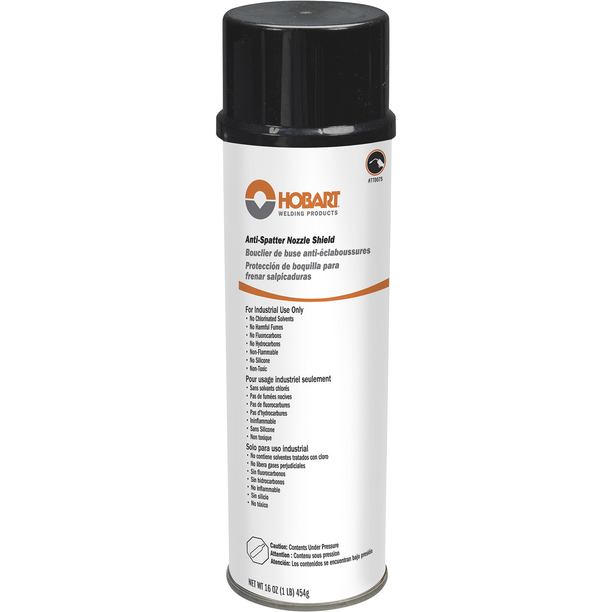 Hobart Anti-Spatter and Nozzle Shield Spray - For MIG Welding Gun Nozzles, Contact Tips and Accessories, 16oz. Can, Model# 770075